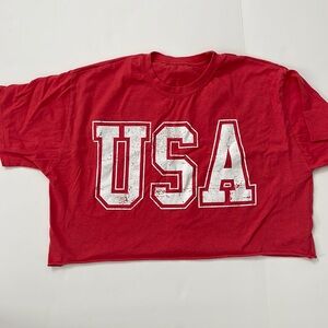 Crop Top USA shirt
